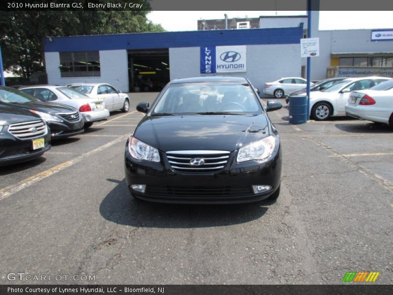 Ebony Black / Gray 2010 Hyundai Elantra GLS