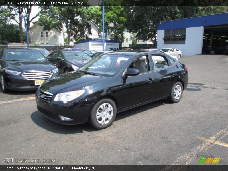 Ebony Black / Gray 2010 Hyundai Elantra GLS