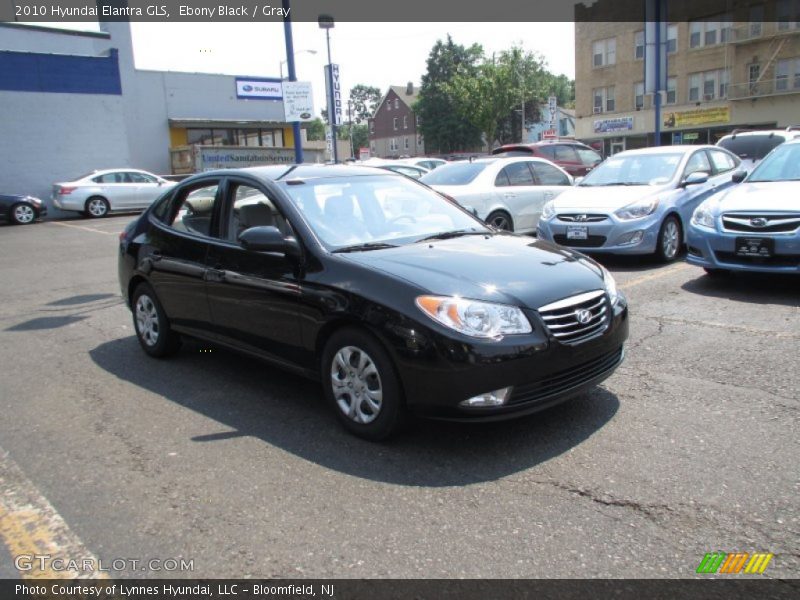 Ebony Black / Gray 2010 Hyundai Elantra GLS