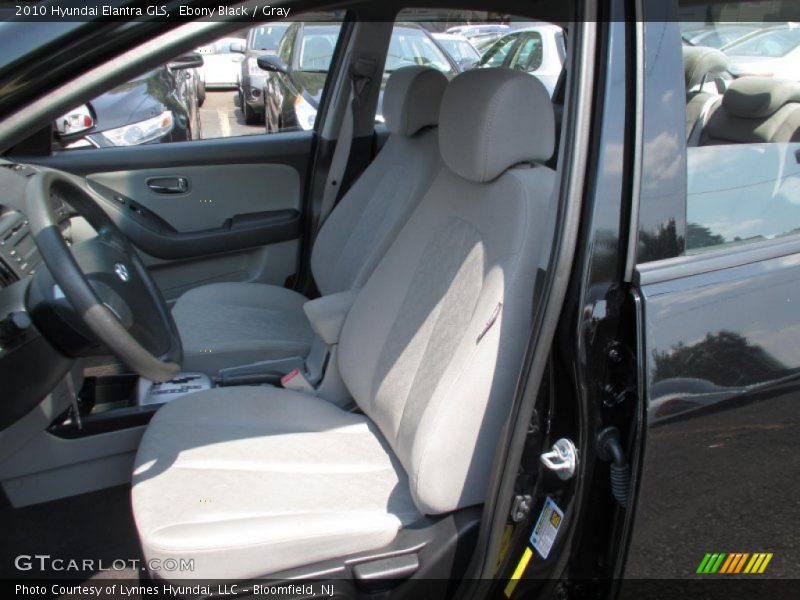 Ebony Black / Gray 2010 Hyundai Elantra GLS