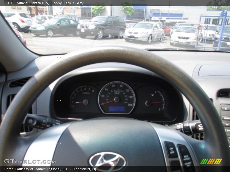 Ebony Black / Gray 2010 Hyundai Elantra GLS