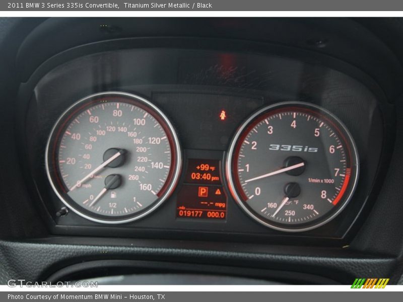 Titanium Silver Metallic / Black 2011 BMW 3 Series 335is Convertible