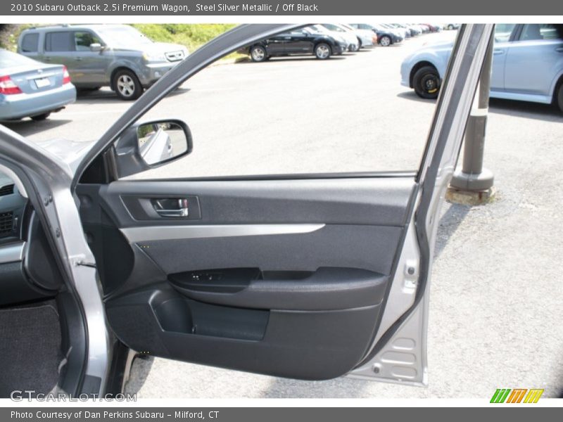 Steel Silver Metallic / Off Black 2010 Subaru Outback 2.5i Premium Wagon