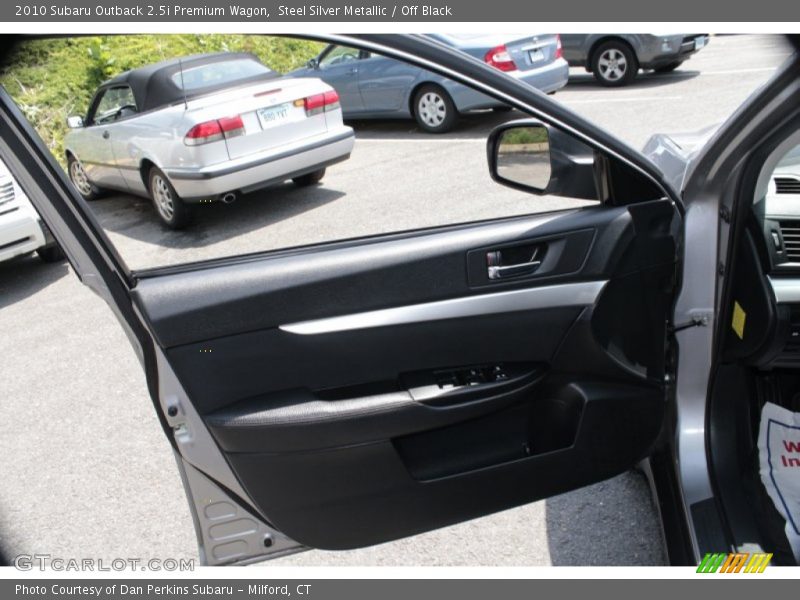 Steel Silver Metallic / Off Black 2010 Subaru Outback 2.5i Premium Wagon