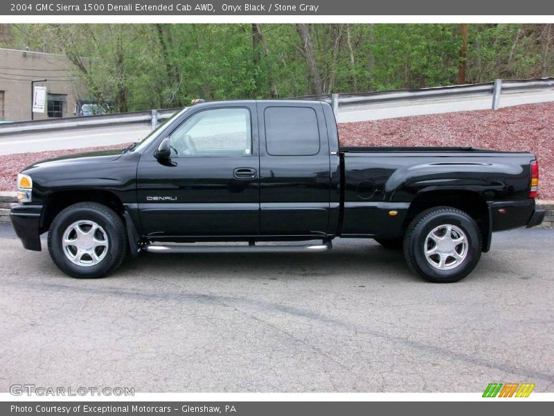 Onyx Black / Stone Gray 2004 GMC Sierra 1500 Denali Extended Cab AWD