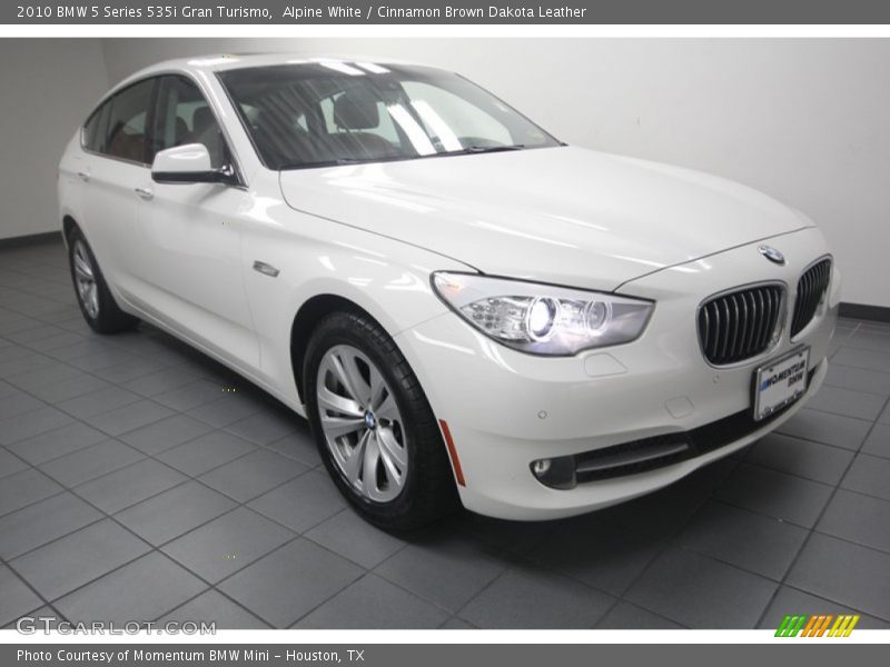 Alpine White / Cinnamon Brown Dakota Leather 2010 BMW 5 Series 535i Gran Turismo