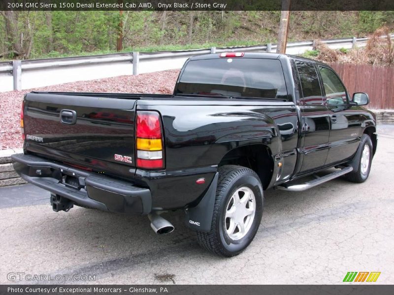 Onyx Black / Stone Gray 2004 GMC Sierra 1500 Denali Extended Cab AWD