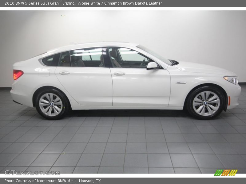 Alpine White / Cinnamon Brown Dakota Leather 2010 BMW 5 Series 535i Gran Turismo
