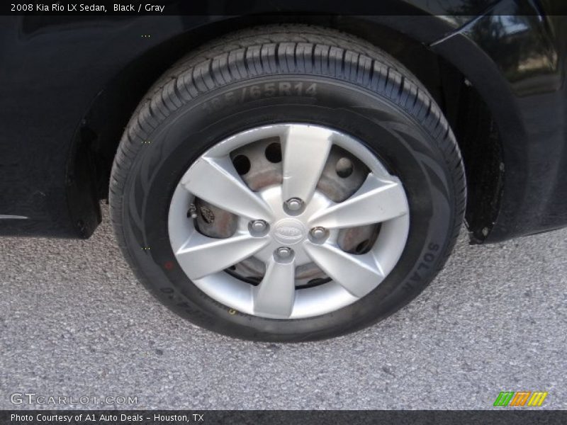 Black / Gray 2008 Kia Rio LX Sedan