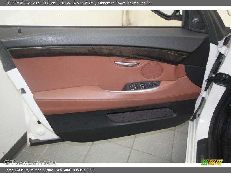 Alpine White / Cinnamon Brown Dakota Leather 2010 BMW 5 Series 535i Gran Turismo