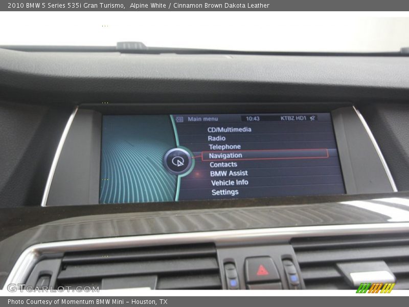 Alpine White / Cinnamon Brown Dakota Leather 2010 BMW 5 Series 535i Gran Turismo
