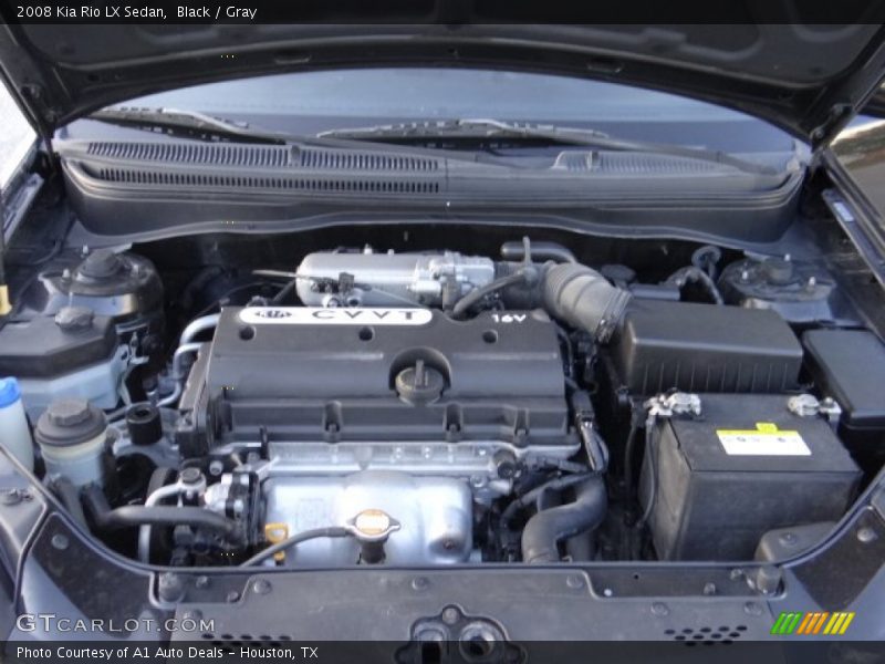  2008 Rio LX Sedan Engine - 1.6 Liter DOHC 16-Valve VVT 4 Cylinder