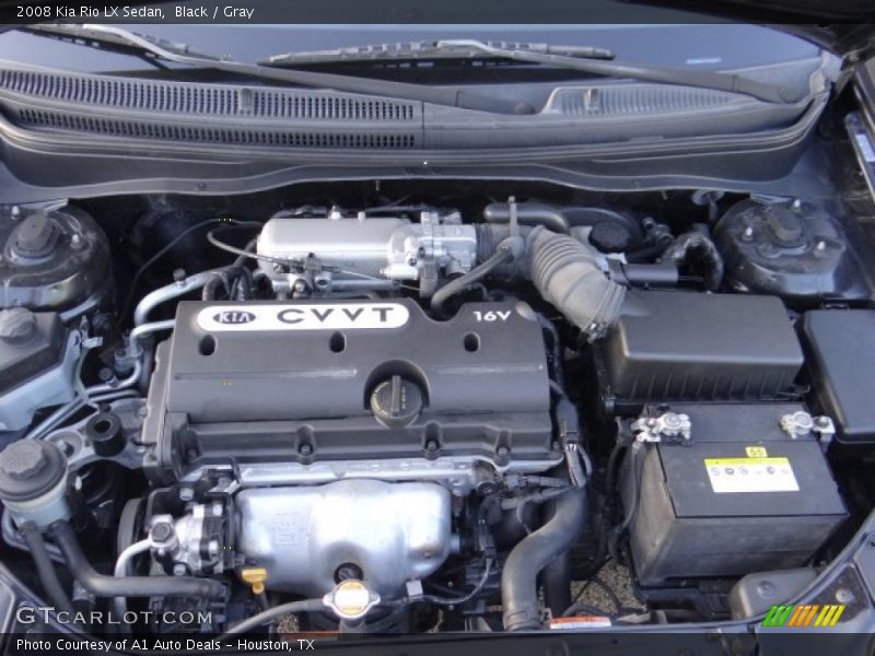  2008 Rio LX Sedan Engine - 1.6 Liter DOHC 16-Valve VVT 4 Cylinder