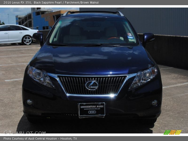 Black Sapphire Pearl / Parchment/Brown Walnut 2010 Lexus RX 350
