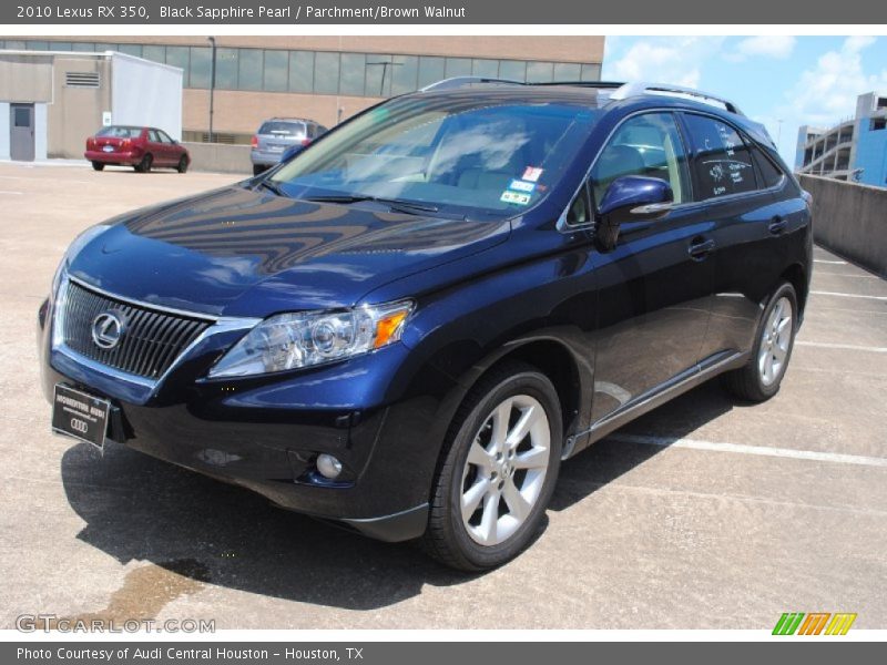 Black Sapphire Pearl / Parchment/Brown Walnut 2010 Lexus RX 350