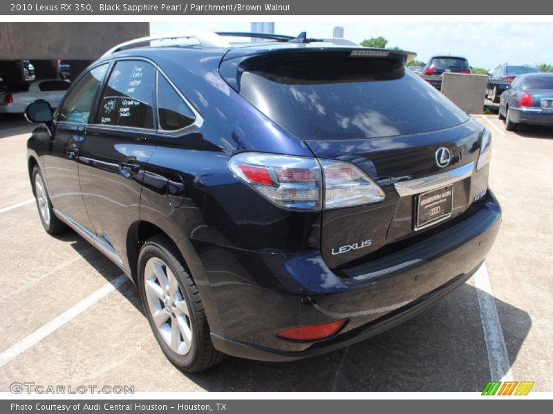 Black Sapphire Pearl / Parchment/Brown Walnut 2010 Lexus RX 350