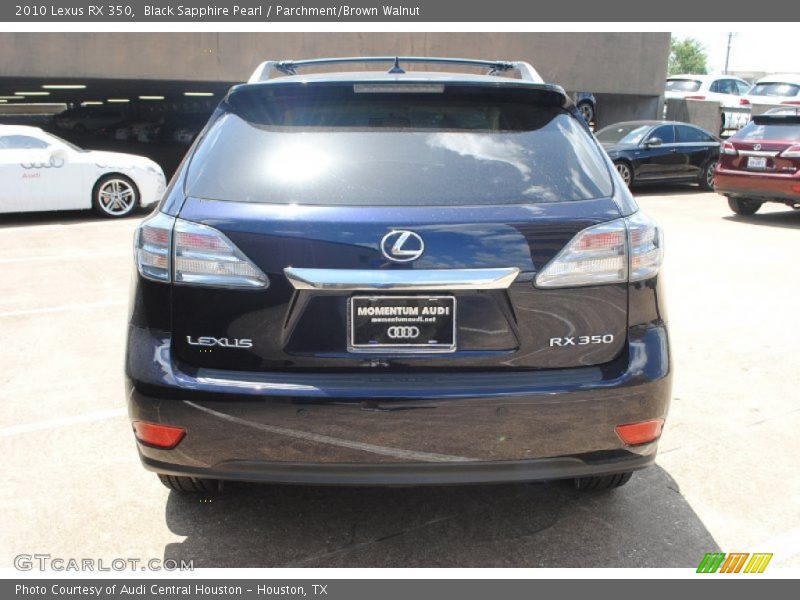Black Sapphire Pearl / Parchment/Brown Walnut 2010 Lexus RX 350