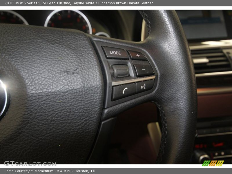 Alpine White / Cinnamon Brown Dakota Leather 2010 BMW 5 Series 535i Gran Turismo