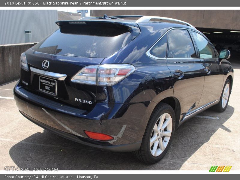 Black Sapphire Pearl / Parchment/Brown Walnut 2010 Lexus RX 350