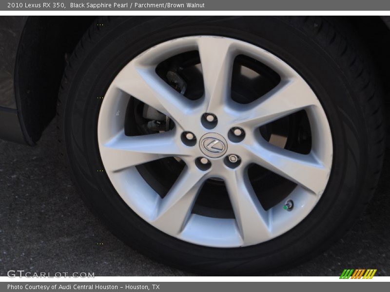 Black Sapphire Pearl / Parchment/Brown Walnut 2010 Lexus RX 350