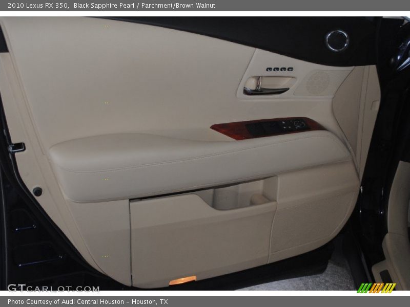Black Sapphire Pearl / Parchment/Brown Walnut 2010 Lexus RX 350
