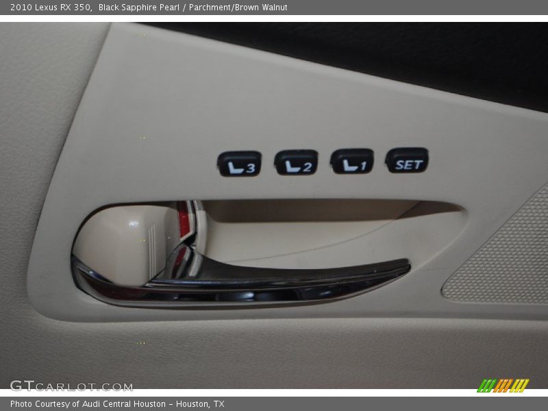 Black Sapphire Pearl / Parchment/Brown Walnut 2010 Lexus RX 350