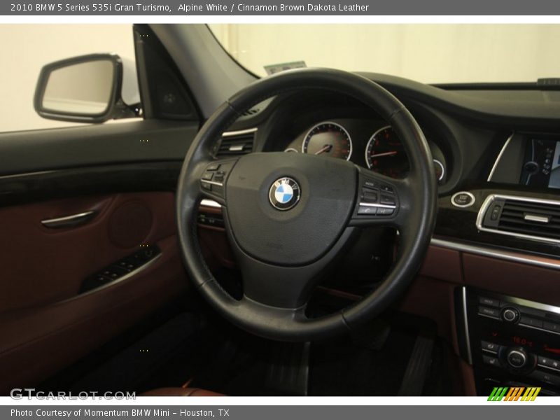 Alpine White / Cinnamon Brown Dakota Leather 2010 BMW 5 Series 535i Gran Turismo