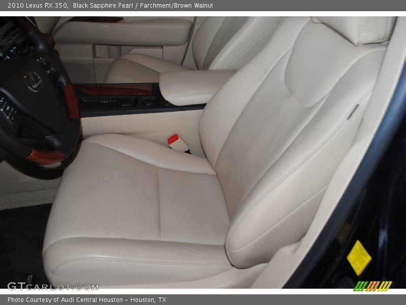 Black Sapphire Pearl / Parchment/Brown Walnut 2010 Lexus RX 350