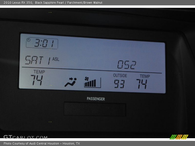Black Sapphire Pearl / Parchment/Brown Walnut 2010 Lexus RX 350