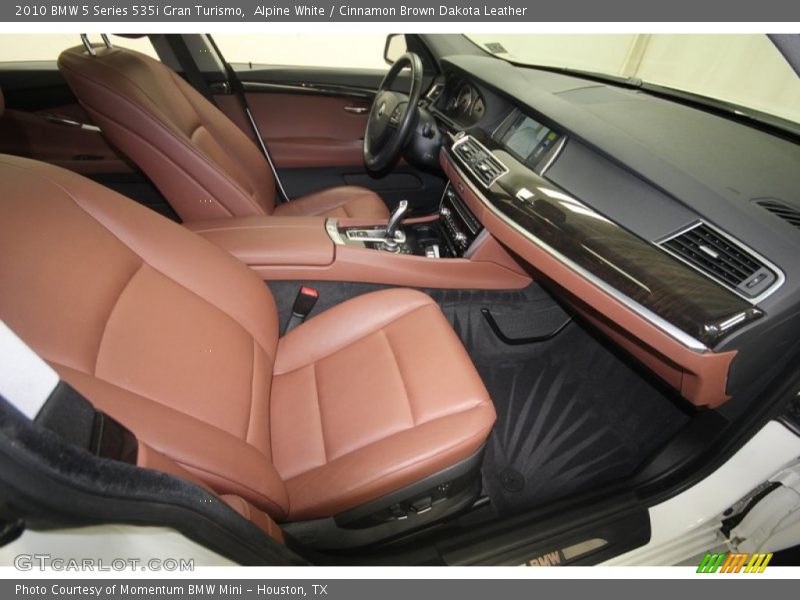 Alpine White / Cinnamon Brown Dakota Leather 2010 BMW 5 Series 535i Gran Turismo