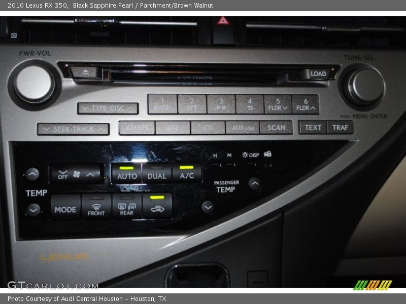 Black Sapphire Pearl / Parchment/Brown Walnut 2010 Lexus RX 350