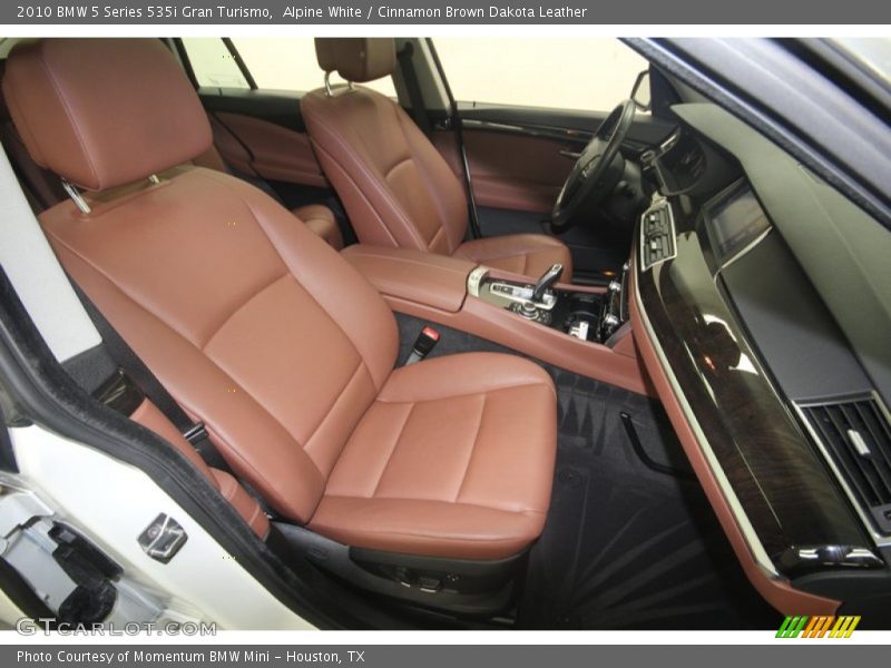 Alpine White / Cinnamon Brown Dakota Leather 2010 BMW 5 Series 535i Gran Turismo