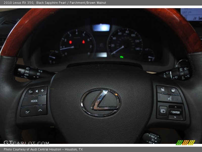 Black Sapphire Pearl / Parchment/Brown Walnut 2010 Lexus RX 350