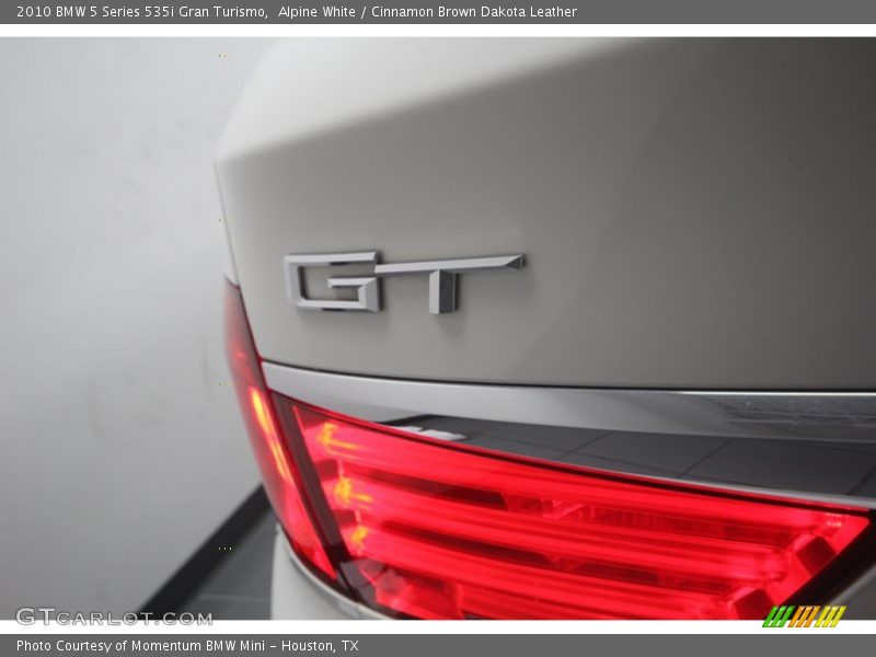 Alpine White / Cinnamon Brown Dakota Leather 2010 BMW 5 Series 535i Gran Turismo