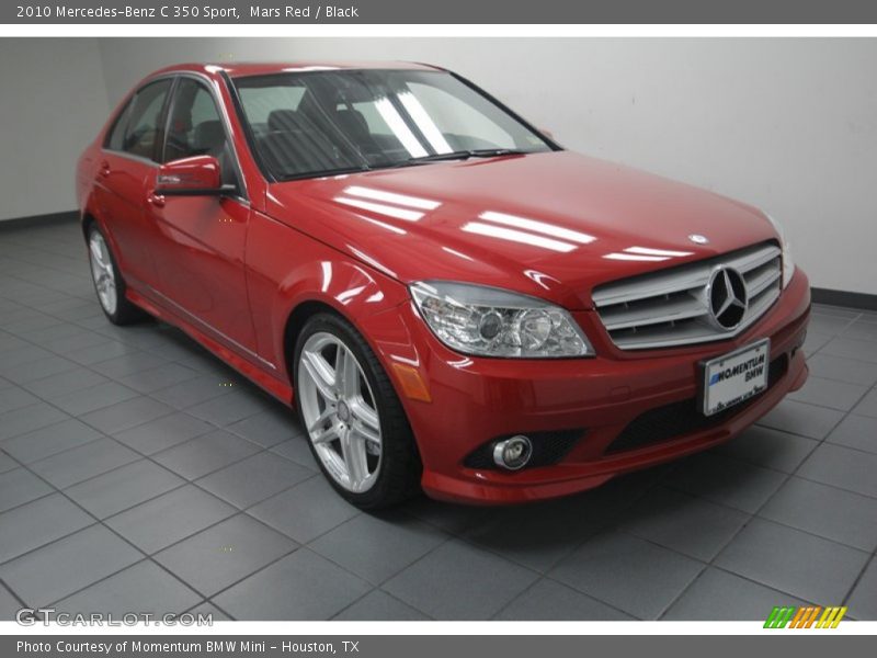 Mars Red / Black 2010 Mercedes-Benz C 350 Sport