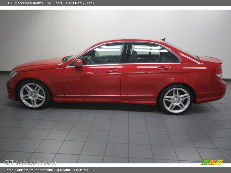 Mars Red / Black 2010 Mercedes-Benz C 350 Sport