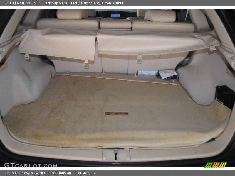 Black Sapphire Pearl / Parchment/Brown Walnut 2010 Lexus RX 350