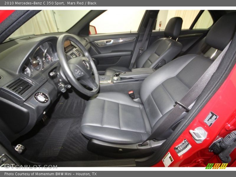 Mars Red / Black 2010 Mercedes-Benz C 350 Sport