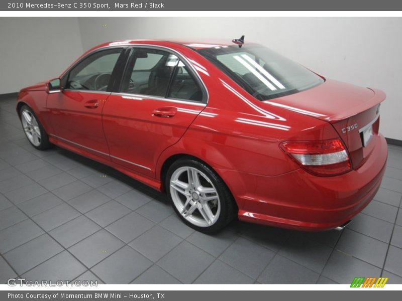 Mars Red / Black 2010 Mercedes-Benz C 350 Sport