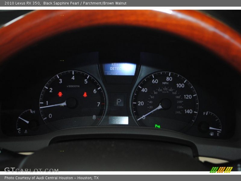 Black Sapphire Pearl / Parchment/Brown Walnut 2010 Lexus RX 350