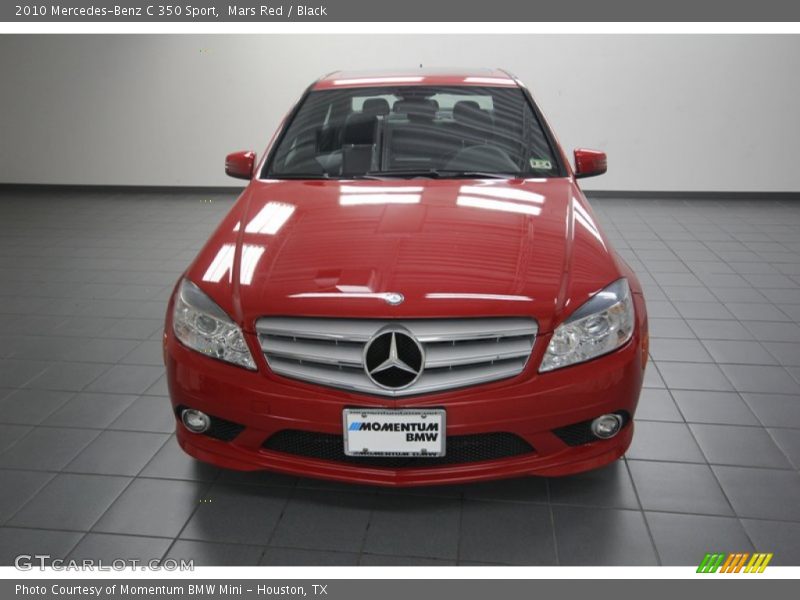 Mars Red / Black 2010 Mercedes-Benz C 350 Sport