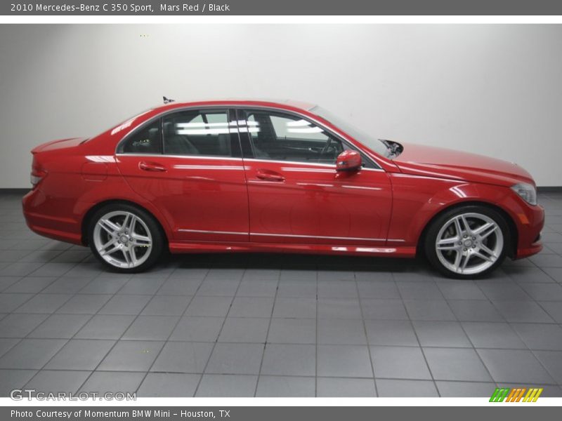 Mars Red / Black 2010 Mercedes-Benz C 350 Sport