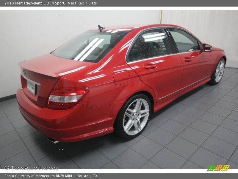 Mars Red / Black 2010 Mercedes-Benz C 350 Sport