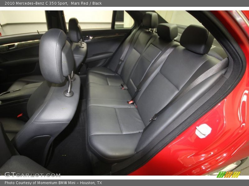 Mars Red / Black 2010 Mercedes-Benz C 350 Sport