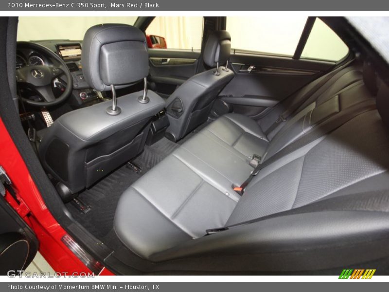 Mars Red / Black 2010 Mercedes-Benz C 350 Sport