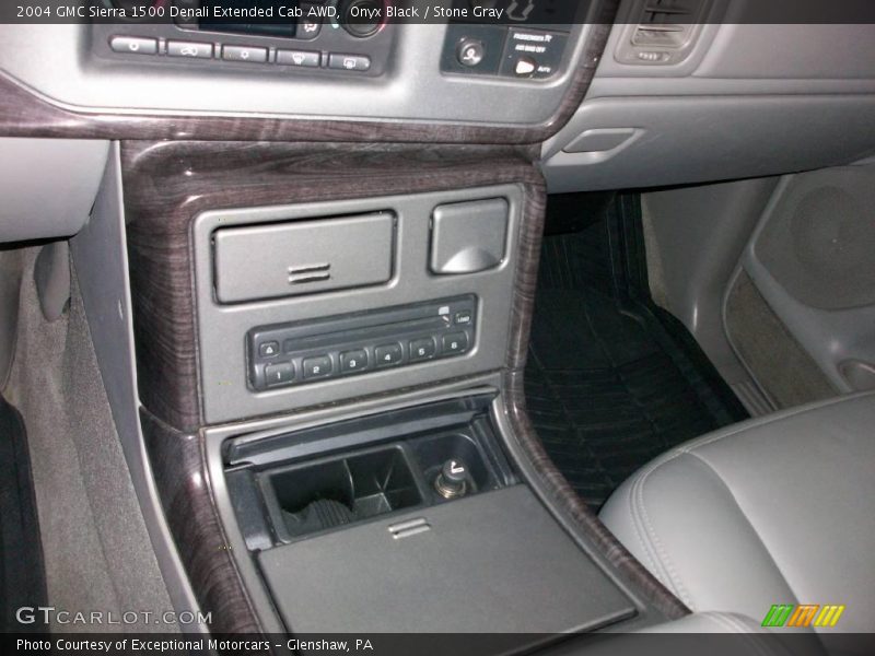 Onyx Black / Stone Gray 2004 GMC Sierra 1500 Denali Extended Cab AWD