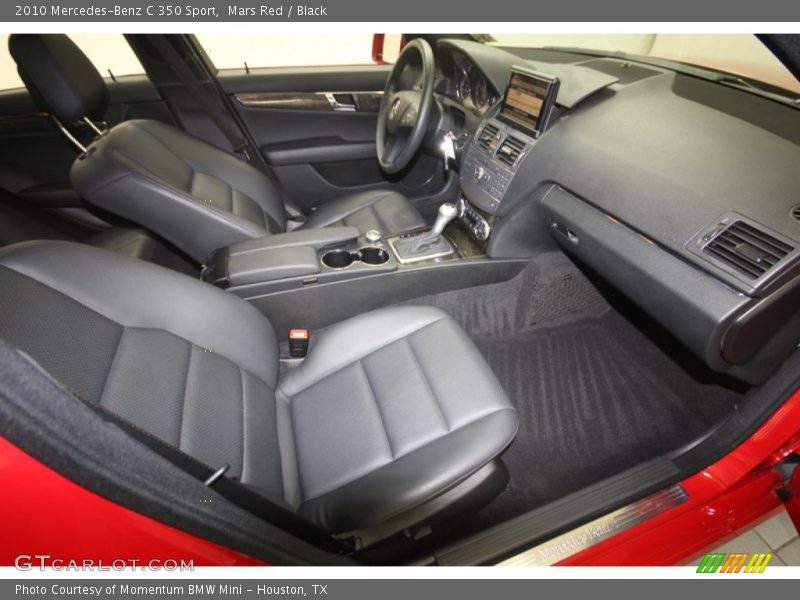 Mars Red / Black 2010 Mercedes-Benz C 350 Sport