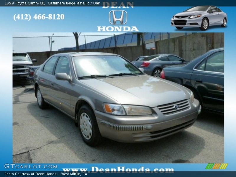 Cashmere Beige Metallic / Oak 1999 Toyota Camry CE
