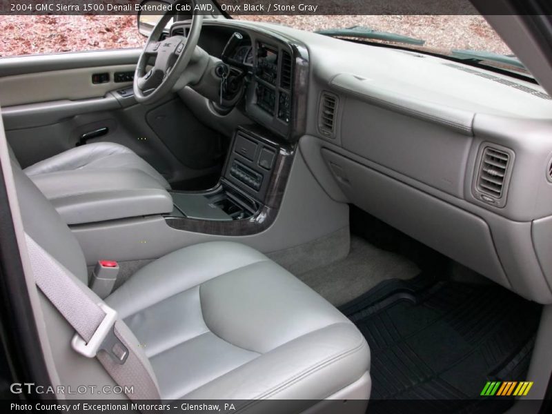Onyx Black / Stone Gray 2004 GMC Sierra 1500 Denali Extended Cab AWD