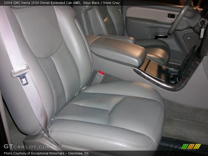 Onyx Black / Stone Gray 2004 GMC Sierra 1500 Denali Extended Cab AWD